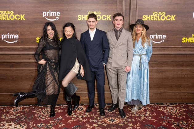 Prime Video s Young Sherlock New York Screening in New York, USA - 09 Feb 2026 (L-R) Holly Cattle, Zine Tseng, Hero Fiennes Tiffin, Donal Finn and Natascha McElhone attend the Young Sherlock New York Screening at SVA Theater. New York United States Copyright: xRonxAdarx xSOPAxImagesx _radar_sherlock_20260209_00376