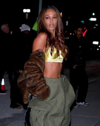 Celebs At The Marc Jacobs Fashion Show - NYC Joan Smalls attends the Marc Jacobs show during the New York Fashion Week in New York on February 9, 2026. Photo by Charles Guerin ABACAPRESS.COM New York city NY United Arab Emirates  Copyright: xGuerinxCharles ABACAx