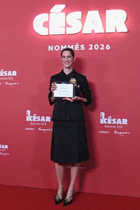 Cesar Nominees Dinner - Paris Suzanne Lindon attend the Cesar 2026 - Nominee Dinner at Le Fouquet s on February 09, 2026 in Paris, France. Photo by Franck Castel ABACAPRESS.COM Paris France  Copyright: xCastelxFranck ABACAx
