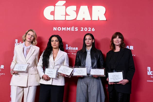 Cesar Nominees Dinner - Paris Julie Billy, Hafsia Herzi, Nadia Melliti, Naomi Denamur attend the Cesar 2026 - Nominee Dinner at Le Fouquet s on February 09, 2026 in Paris, France. Photo by Franck Castel ABACAPRESS.COM Paris France  Copyright: xCastelxFranck ABACAx