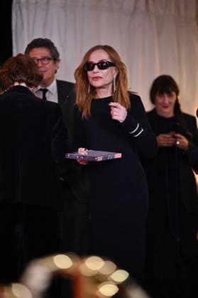 Cesar Nominees Dinner - Paris Isabelle Huppert attend the Cesar 2026 - Nominee Dinner at Le Fouquet s on February 09, 2026 in Paris, France. Photo by Franck Castel ABACAPRESS.COM Paris France  Copyright: xCastelxFranck ABACAx