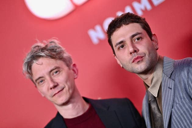 Cesar Nominees Dinner - Paris Swann Arlaud and Xavier Dolan attend the Cesar 2026 - Nominee Dinner at Le Fouquet s on February 09, 2026 in Paris, France. Photo by Franck Castel ABACAPRESS.COM Paris France  Copyright: xCastelxFranck ABACAx