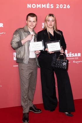 Cesar Nominees Dinner - Paris Fellix Lefebvre and Anja Verderosa attend the Cesar Nominees Dinner (Dîner des Nommés) held at Fouquet’s in Paris, France on February 9, 2026, in honor of the nominees of the 51st Cesar Ceremony Photo by David Boyer ABACAPRESS.COM Paris France  Copyright: xBoyerxDavid ABACAx