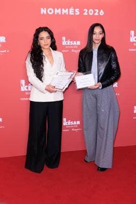 Cesar Nominees Dinner - Paris Hafsia Herzi and Nadia Melliti attend the Cesar Nominees Dinner (Dîner des Nommés) held at Fouquet’s in Paris, France on February 9, 2026, in honor of the nominees of the 51st Cesar Ceremony Photo by David Boyer ABACAPRESS.COM Paris France  Copyright: xBoyerxDavid ABACAx