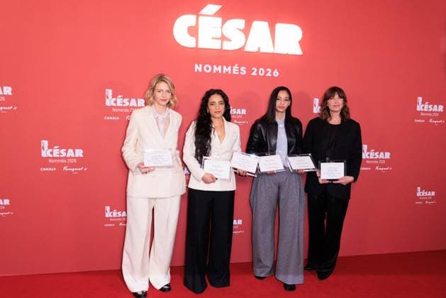Cesar Nominees Dinner - Paris Hafsia Herzi and Nadia Melliti attend the Cesar Nominees Dinner (Dîner des Nommés) held at Fouquet’s in Paris, France on February 9, 2026, in honor of the nominees of the 51st Cesar Ceremony Photo by David Boyer ABACAPRESS.COM Paris France  Copyright: xBoyerxDavid ABACAx