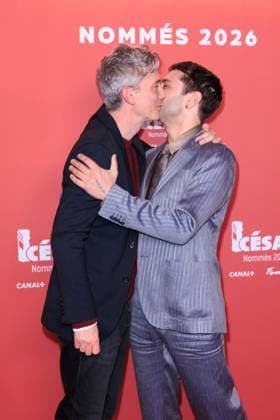 Cesar Nominees Dinner - Paris Swann Arlaud and Xavier Dolan attend the Cesar Nominees Dinner (Dîner des Nommés) held at Fouquet’s in Paris, France on February 9, 2026, in honor of the nominees of the 51st Cesar Ceremony Photo by David Boyer ABACAPRESS.COM Paris France  Copyright: xBoyerxDavid ABACAx