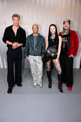 Yanek Wiese, Jayden Lack, Merret Fuxius und Jill Deimel bei der Kino-Preview zur 21. Staffel Germany s Next Topmodel - by Heidi Klum im Zoo Palast. Berlin, 09.02.2026