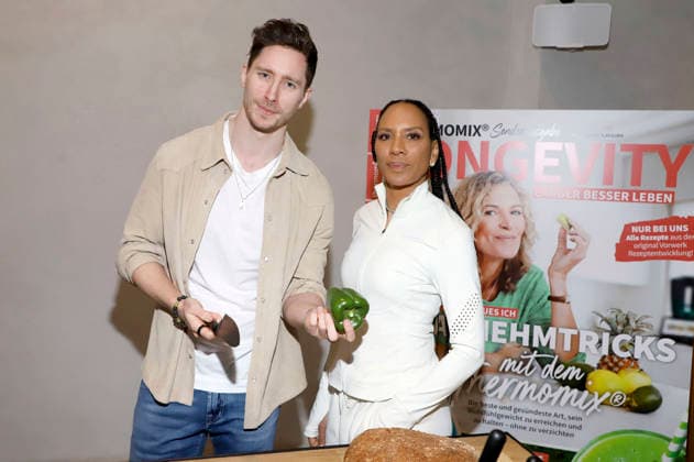 Doc Felix und Barbara Becker beim Longevity & Thermomix Event im kju.studio. Hamburg, 10.02.2026
