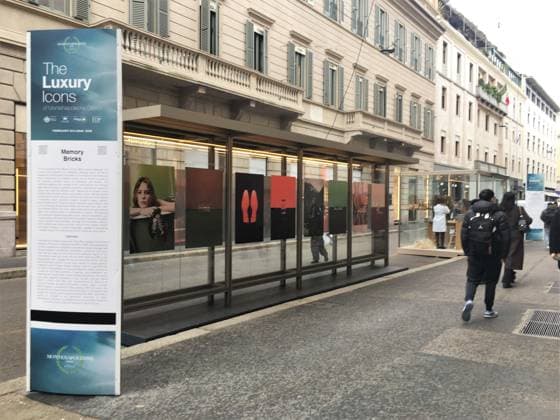 Milan, Italy The Luxury Icons inauguration and presentation at the MonteNapoleone District, the initiative included in the program of the Milan Cortina 2026 Cultural Olympics. In the photo:: exhibition space, event location in Via Montenapoleone  Copyright: xNickxZonnax xipa-agency.netx xNickxZonnax IPA_Agency_IPA71223143