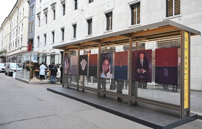 Milan, Italy The Luxury Icons inauguration and presentation at the MonteNapoleone District the initiative included in the program of the Cultural Olympics of Milan Cortina 2026 In the photo: event spaces and exhibition  Copyright: xNickxZonnax xipa-agency.netx xNickxZonnax IPA_Agency_IPA71223172