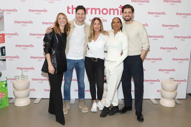 Longevity & Thermomix Event Nora Dietrich, Doc Felix, Bettina Graf, Barbara Becker, Chris Wackert, Longevity & Thermomix Event, kju Studio Hamburg, 10.02.2026 Copyright: xEventpressxBecherx