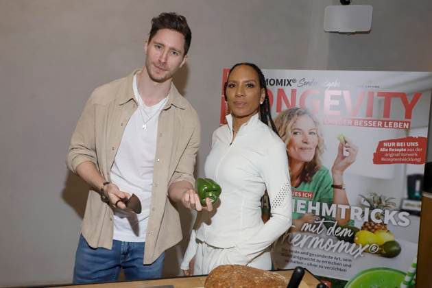 Doc Felix, Barbara Becker zu Gast auf dem Koch Vorstellung Longevity und Thermomix Event im kju Studio am Dienstag 10.Februar 2026 in Hamburg Hamburg Deutschland