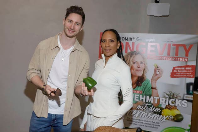Doc Felix, Barbara Becker zu Gast auf dem Koch Vorstellung Longevity und Thermomix Event im kju Studio am Dienstag 10.Februar 2026 in Hamburg Hamburg Deutschland
