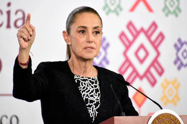 MexicoÃ¢â‚¬â ¢s President Claudia Sheinbaum Pardo, speaks during a briefing conference on the monthly security report at National Palace. on February 10, 2026 in Mexico City, Mexico. Mexico City Mexico - ZUMAe321 20260210_zia_e321_002 Copyright: xLuisxBarronx