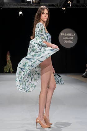 February 10, 2026, Madrid, Madrid, Spain: The model walks the runway at the MOMAD International Fashion Show, wearing designs by students from the ACQUADICOCCO, Madrid School of Fashion Design), Madrid, (02.06.26) Madrid Spain  - ZUMAc312 20260210_zsp_c312_083 Copyright: xOscarxManuelxSanchezx