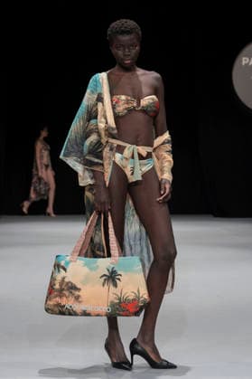 February 10, 2026, Madrid, Madrid, Spain: The model walks the runway at the MOMAD International Fashion Show, wearing designs by students from the ACQUADICOCCO, Madrid School of Fashion Design), Madrid, (02.06.26) Madrid Spain  - ZUMAc312 20260210_zsp_c312_076 Copyright: xOscarxManuelxSanchezx