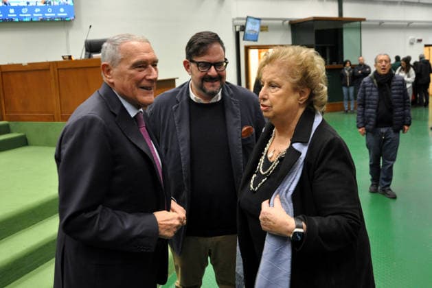 Palermo. Bunker courtroom at Ucciardone prison, 40 years after the Mafia maxi-trial, presentation of Pietro Grasso s book U MAXI . Photograph by Alessandro Fucarini.  Copyright: xalessandroxfucarinix xipa-agency.netx xfucarinix IPA_Agency_IPA71232227