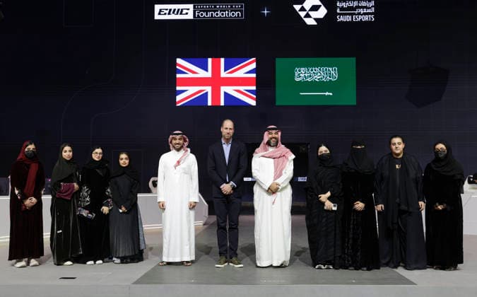 The Prince of Wales Visits Saudi Arabia Day Two 10 02 2026. Riyadh, Saudi Arabia. The Prince of Wales attends an E-Sports tournament hosted by the Saudi E-Sports Federation™s Chairman, HRH Prince Faisal bin Bandar bin Sultan Al Saud and the Esports World Cup team. The Prince learned about Saudi™s gaming ecosystem and met players from some of Saudi™s most popular professional teams, Team Falcons and Twisted Minds., Credit:Pete Maclaine Avalon Saudi Arabia, Riyadh  Copyright: xPetexMaclainex xAvalonx 1073760554