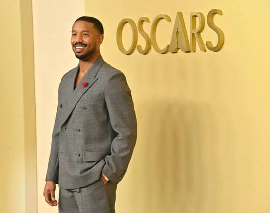 Michael B. Jordan attends the 98th annual Oscars nominees luncheon at the Beverly Hilton Hotel in Beverly Hills, California on Tuesday, February 10, 2026.  LAP20260210701 JIMxRUYMEN
