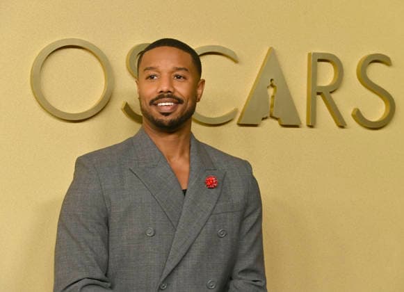 Michael B. Jordan attends the 98th annual Oscars nominees luncheon at the Beverly Hilton Hotel in Beverly Hills, California on Tuesday, February 10, 2026.  LAP20260210704 JIMxRUYMEN