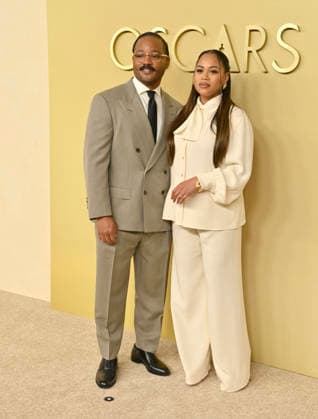 Ryan Coogler and Zinzi Coogler attend the 98th annual Oscars nominees luncheon at the Beverly Hilton Hotel in Beverly Hills, California on Tuesday, February 10, 2026.  LAP20260210705 JIMxRUYMEN