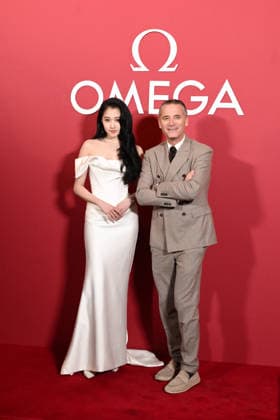 Milan, OMEGA House Milan. Pictured: Guan Xiaotong, Raynald Aeschlimann  Copyright: xSimonexComix xipa-agency.netx xComi Terenghix IPA_Agency_IPA71243062