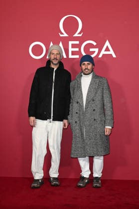 Milan, OMEGA House Milan. Pictured are Stefano Tei and Federico Santa Maria.  Copyright: xSimonexComix xipa-agency.netx xComi Terenghix IPA_Agency_IPA71243265