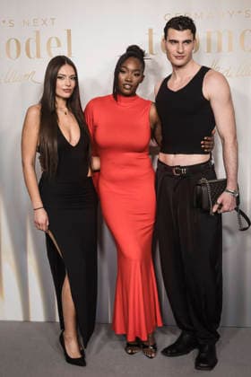 GNTM, Preview zur 21. Staffel im Zoo Palast, Berlin, 09.02.2026 Xenia Tsilikova, Lydwine Nitidem und Frieder Sell bei der Preview zur 21. Staffel Germany s Next Topmodel - by Heidi Klum am 09.02.2026 im Zoopalast Berlin Berlin Zoo Palast Berlin Deutschland Copyright: xGüntherxDornx
