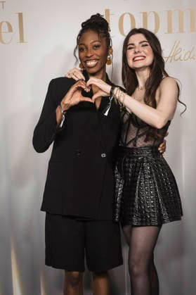 GNTM, Preview zur 21. Staffel im Zoo Palast, Berlin, 09.02.2026 Toni Dreher-Adenuga und Klaudia Giez bei der Preview zur 21. Staffel von Germany s Next Topmodel - by Heidi Klum am 09.02.2026 im Zoopalast Berlin Berlin Zoo Palast Berlin Deutschland Copyright: xGüntherxDornx