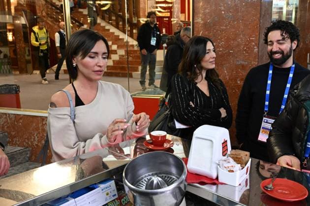 Sanremo: 76th Italian Song Festival. Fourth day of rehearsals. Pictured: Serena Brancale and Nicole Brancale, orchestra director and sister.  Copyright: xMaurizioxD Avanzox xipa-agency.netx xMaurizioxDxAvanzox IPA_Agency_IPA71248347