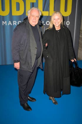 February 10, 2026, Rome, Italy: Michele Santoro (l) and Sanja Podgajski (r) attend the blu carpet of premiere of HBO tv series Portobello at The Space Cinema. Rome Italy - ZUMAs197 20260210_aaa_s197_206 Copyright: xMarioxCartellix
