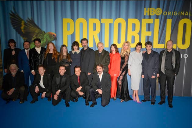 February 10, 2026, Rome, Italy: Cast attend the blu carpet of premiere of HBO tv series Portobello at The Space Cinema. Rome Italy - ZUMAs197 20260210_aaa_s197_242 Copyright: xMarioxCartellix