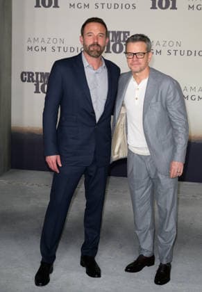 LOS ANGELES, USA February 10, 2026 Ben Affleck Matt Damon at the premiere for Crime 101 at the United Theatre Picture Paul Smith Featureflash 452949 2026 02 10 CA Los Angeles  Copyright: xPaulxSmithx xFeaturesxFlashx xStarfacex STAR_452949_020