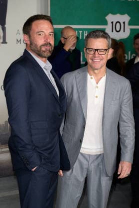 LOS ANGELES, USA February 10, 2026 Ben Affleck Matt Damon at the premiere for Crime 101 at the United Theatre Picture Paul Smith Featureflash 452949 2026 02 10 CA Los Angeles  Copyright: xPaulxSmithx xFeaturesxFlashx xStarfacex STAR_452949_024