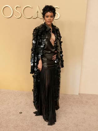 February 10, 2026, Beverly Hills, California, USA: American musician, actress, and director TEYANA TAYLOR attends the 98th Oscars Nominees Luncheon. Beverly Hills USA  - ZUMAb173 20260210_aap_b173_168 Copyright: xBillyxBennightx