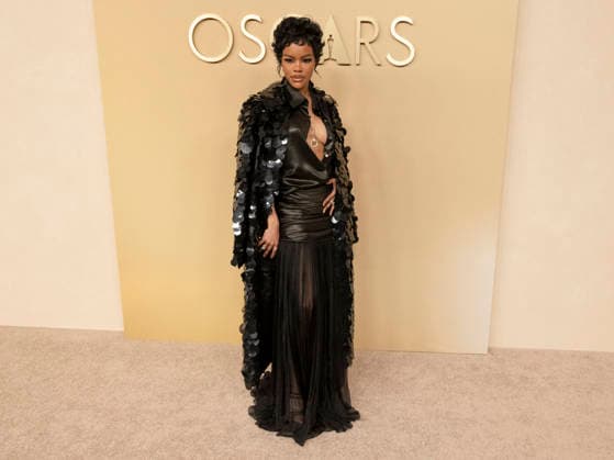 February 10, 2026, Beverly Hills, California, USA: American musician, actress, and director TEYANA TAYLOR attends the 98th Oscars Nominees Luncheon. Beverly Hills USA  - ZUMAb173 20260210_aap_b173_172 Copyright: xBillyxBennightx