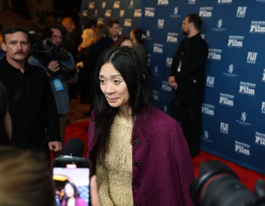 February 10, 2026, Santa Barbara, California, USA: Director of Hamnet Chloe Zhao on the Red Carpet on Feb.10 at the 41st Santa Barbara International Film Festival (SBIFF) at the Arlington Theatre in downtown Santa Barbara, CA. She is one of four film makers receiving the Outstanding Directors of the Year Award, 2026. Santa Barbara USA  - ZUMAk144 20260210_znp_k144_015 Copyright: xAmyxKatzx