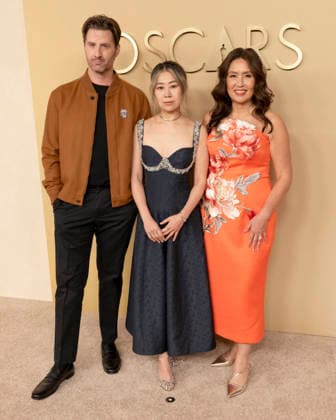 February 10, 2026, Beverly Hills, California, USA: CHRIS APPELHANS, MAGGIE KANG and MICHELLE L.M. WONG attend the 98th Oscars Nominees Luncheon. Beverly Hills USA - ZUMAb173 20260210_aap_b173_176 Copyright: xBillyxBennightx