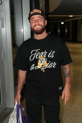 RTL Dschungelcamp - Frankfurt 2026. Umut Tekin bei der Rueckkehr der Dschungelcamp-Kandidaten der RTL-Reality-TV-Show - Ich bin ein Star – Holt mich hier raus! aus Australien am 11.02.2026 am Flughafen Frankfurt am Main. Frankfurt Flughafen Hessen