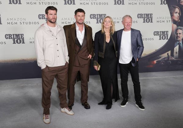 World Premiere Of Amazon MGM Studios Crime 101 10 February, 2026 - Los Angeles, California - Liam Hemsworth, Chris Hemsworth, Leonie Hemsworth, Craig Hemsworth. World Premiere Of Amazon MGM Studios Crime 101 held at The United Theater on Broadway, in Los Angeles. Photo Credit: AdMedia Los Angeles CA United States EDITORIAL USE ONLY  Copyright: xx ADx admphotostwo967786