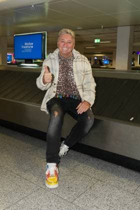 RTL Dschungelcamp - Frankfurt 2026. Hubert Fella bei der Rueckkehr der Dschungelcamp-Kandidaten der RTL-Reality-TV-Show - Ich bin ein Star – Holt mich hier raus! aus Australien am 11.02.2026 am Flughafen Frankfurt am Main. Frankfurt Flughafen Hessen