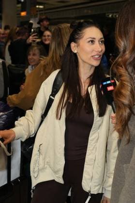 RTL Dschungelcamp - Frankfurt 2026. Samira Yavuz bei der Rueckkehr der Dschungelcamp-Kandidaten der RTL-Reality-TV-Show - Ich bin ein Star – Holt mich hier raus! aus Australien am 11.02.2026 am Flughafen Frankfurt am Main. Frankfurt Flughafen Hessen