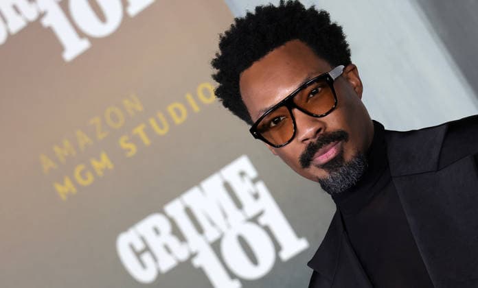 10 February, 2026 - Los Angeles, California -Corey Hawkins. World Premiere Of Amazon MGM Studios Crime 101 held at The United Theater on Broadway, in Los Angeles. Los Angeles USA - ZUMAa123 20260210_zaa_a123_177 Copyright: xADx