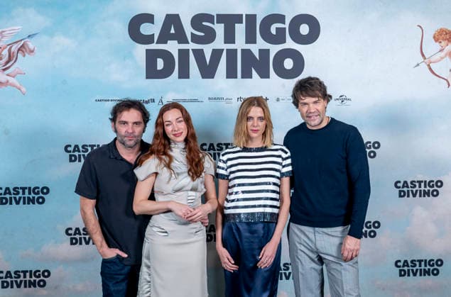 Photocall of the junket of Divine Punishment The director, Pablo Guerrero, the actresses, Natalia Rodríguez and Macarena Gómez, and the actor Juan Dávila, pose at the photocall of the junket of Divine Punishment, at the Hotel Urso, on February 11, 2026, in Madrid Spain The film tells the story of Pedro, a chaotic and lonely nurse whose life takes a 180 degree turn when he accidentally receives a magic box that gives him supernatural powers 11 FEBRUARY 2026 Spain Copyright: xAlbertoxOrtegax 7281406