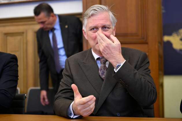 King Philippe Visits FN Browning HERSTAL, BELGIUM - FEBRUARY 11 : King Philippe of Belgium pictured visiting the FN Browning factory in Herstal on February 11, 2026 in Herstal, Belgium, 11 02 2026 Herstal Belgium  Copyright: xPhilipxReynaersx