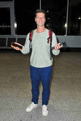 RTL - Dschungelcamp 2026. Stephen Dürr anläßlich der Ankunft der Kandidaten der RTL - Sendung Ich bin ein Star - holt mich hier raus vom Dschungel-Camp 2026 in Australien am 11.02.2026 auf dem Flughafen Frankfurt Main. 20260211MWI109549