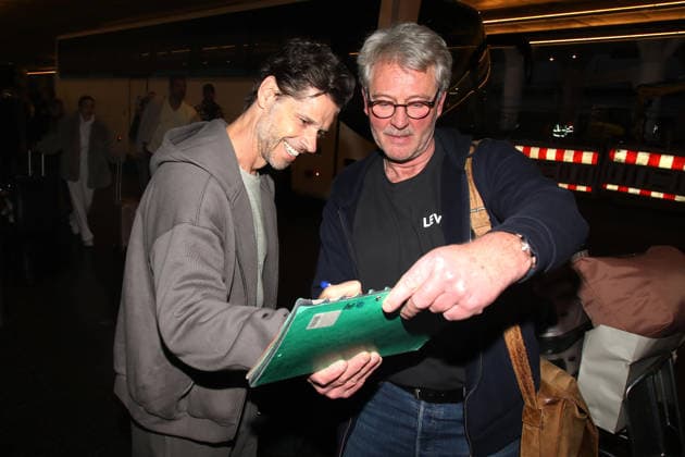 Ankunft der Kandidaten der RTL-TV-Show ICH BIN EIN STAR HOLT MICH HIER RAUS Frankfurt Main, 11.02.2026 Schauspieler Stephen Dürr bei der Ankunft aus Australien aus dem RTL Dschungelcamp 2026 am Frankfurter Flughafen Hessen Deutschland Copyright: xMatthiasxGränzdörferx
