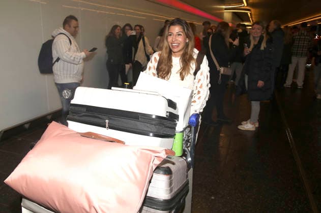 Eva Benetatou bei der Rückkehr der Dschungelcamp-Kandidaten der RTL Reality-TV-Show Ich bin ein Star - holt mich hier raus aus Australien auf dem Flughafen Frankfurt am Main. Frankfurt, 11.02.2026