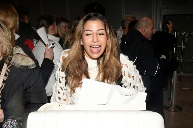 Eva Benetatou bei der Rückkehr der Dschungelcamp-Kandidaten der RTL Reality-TV-Show Ich bin ein Star - holt mich hier raus aus Australien auf dem Flughafen Frankfurt am Main. Frankfurt, 11.02.2026