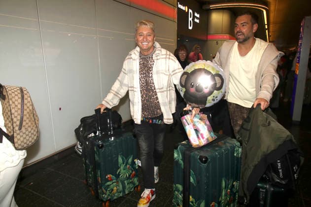 Hubert Fella bei der Rückkehr der Dschungelcamp-Kandidaten der RTL Reality-TV-Show Ich bin ein Star - holt mich hier raus aus Australien auf dem Flughafen Frankfurt am Main. Frankfurt, 11.02.2026